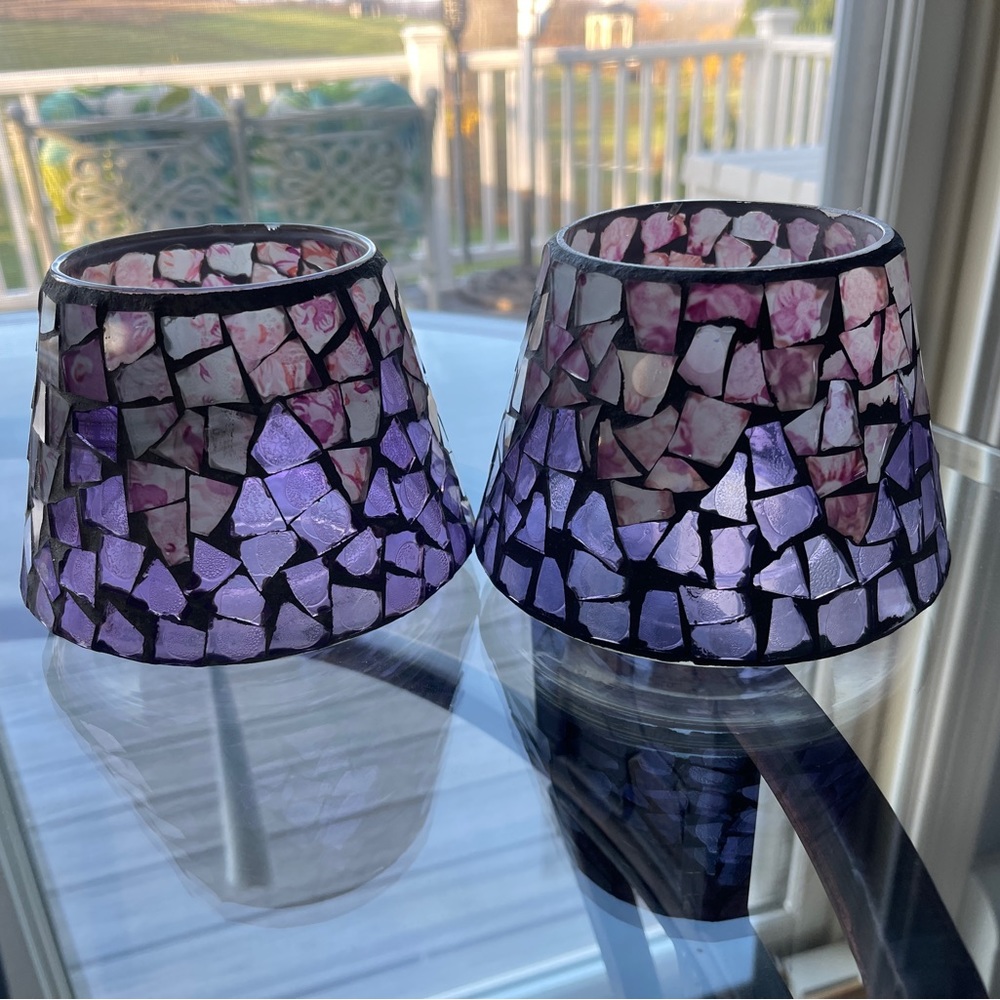 Jar candle shades 1 pair